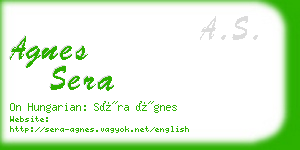 agnes sera business card